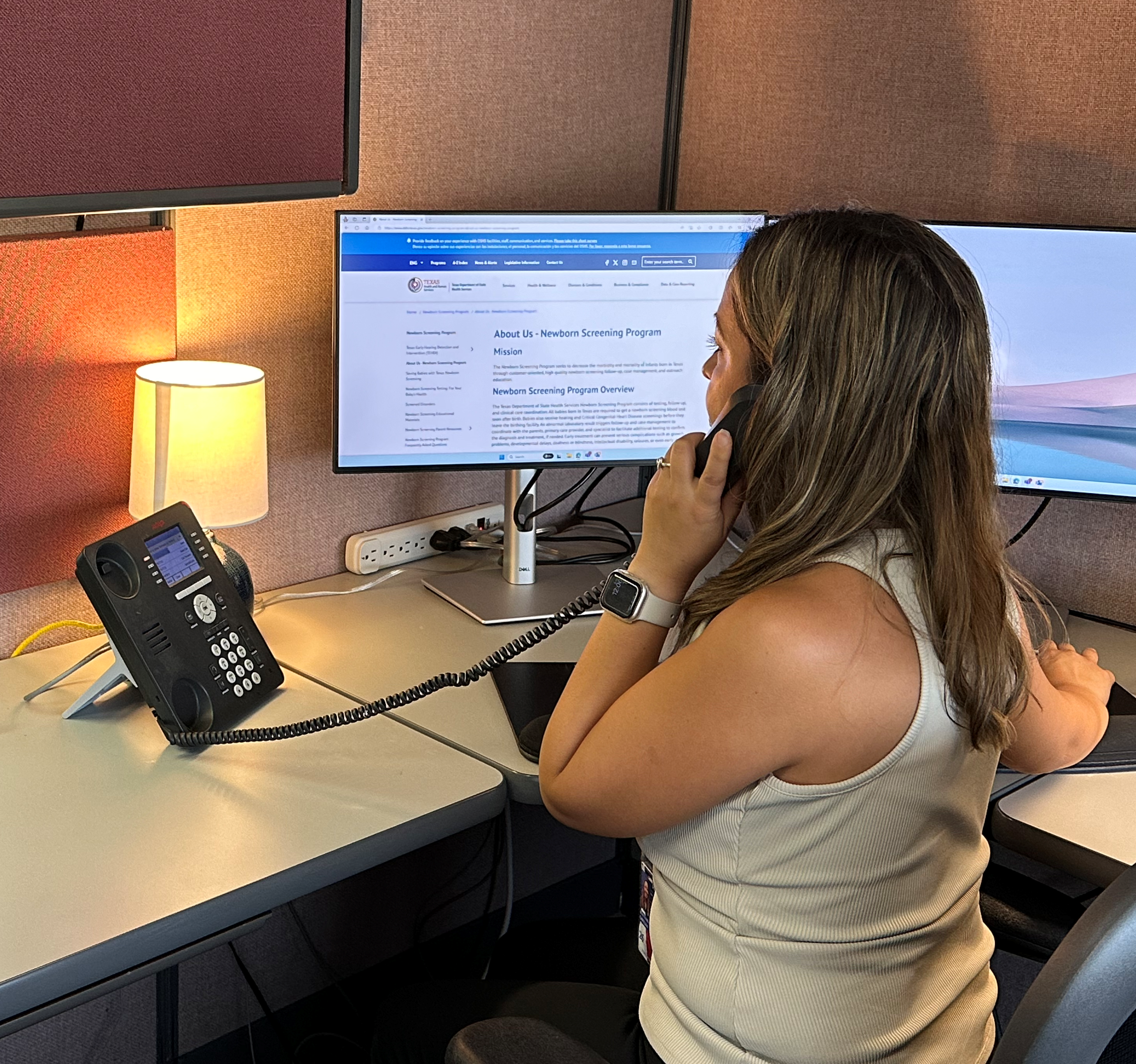 Clinical Care Coordinator on phone call with provider