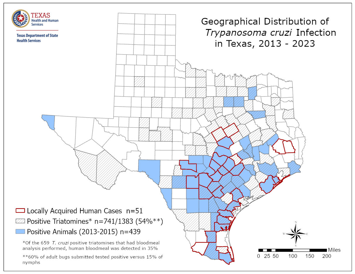 2024 Chagas Distribution map