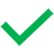 green check mark showing a correct entry
