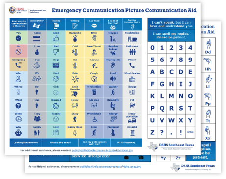 "Emergency Communication Cards"