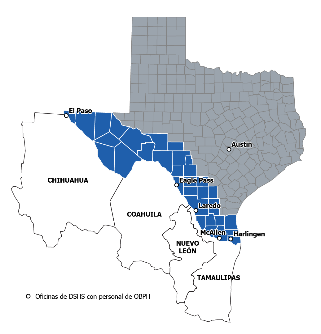 map of the border area