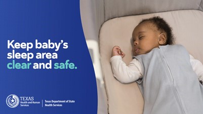 Baby in crib.