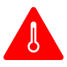 High temperature icon