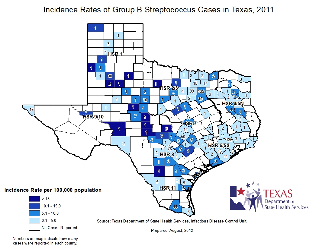 Group B Strep (GBS) Data | Texas DSHS