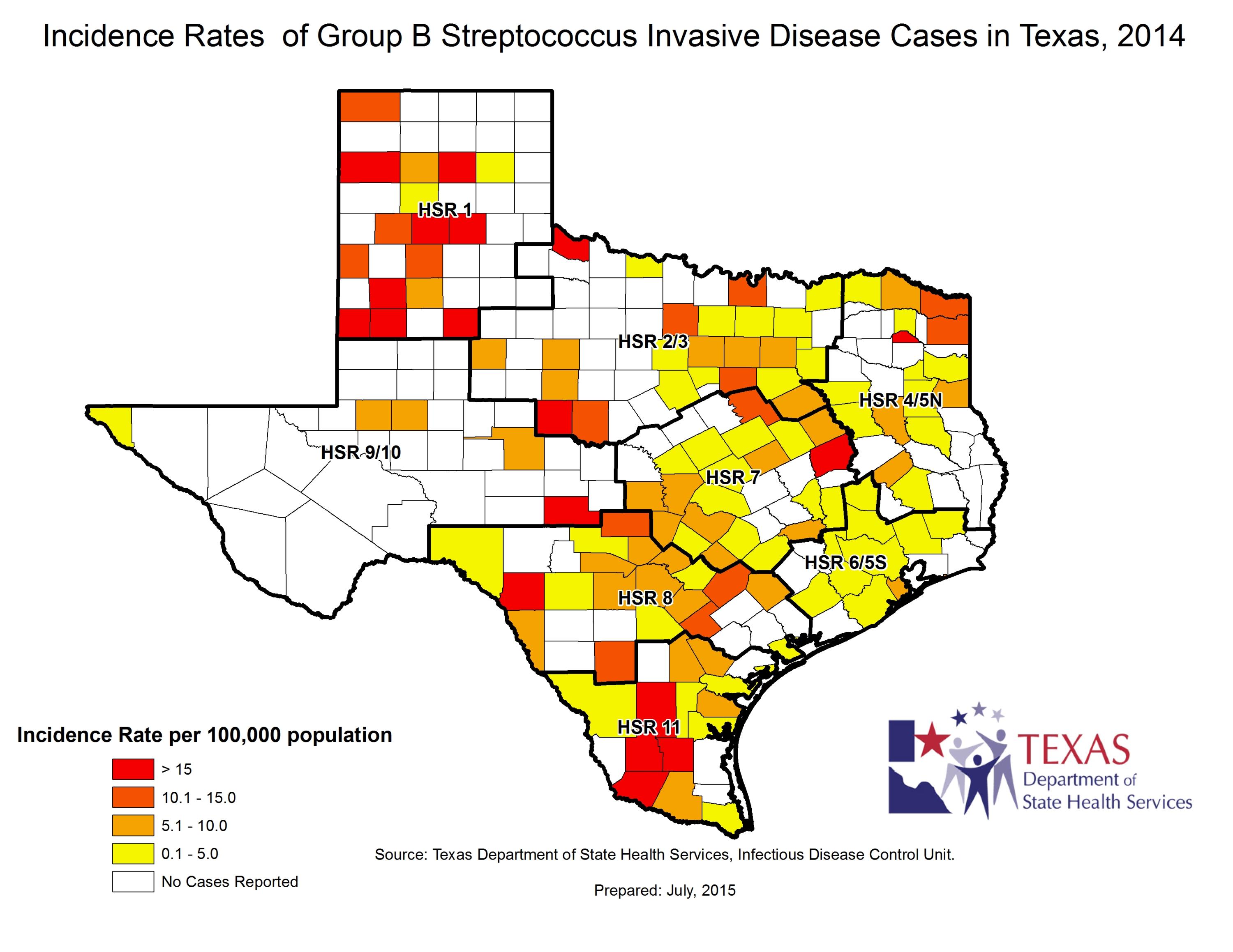 Group B Strep (GBS) Data | Texas DSHS