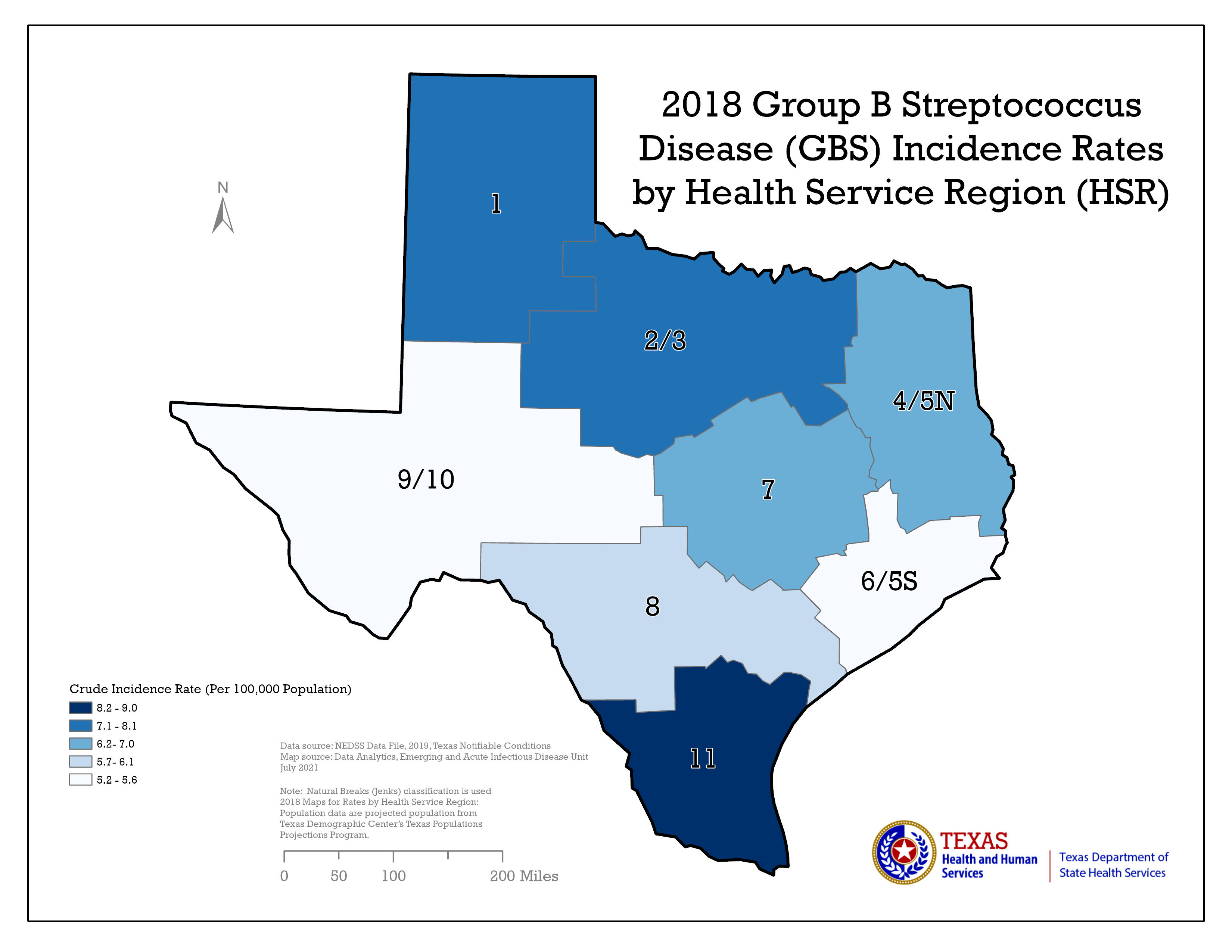 Group B Strep (GBS) Data | Texas DSHS