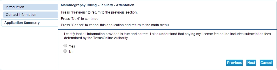 attestation page